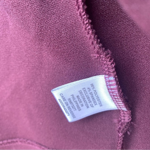 ELLE Women’s Purple Burgundy Open Front Cardigan with Ruffle Sleeves L - Picture 6 of 6